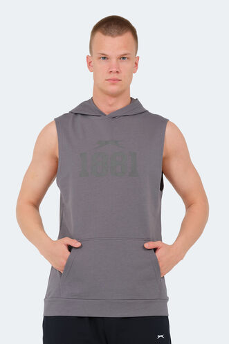 Slazenger - Slazenger VASILISA Erkek T-Shirt Koyu Gri