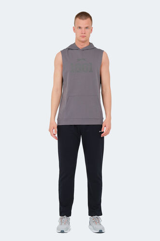 Slazenger VASILISA Erkek T-Shirt Koyu Gri - Thumbnail