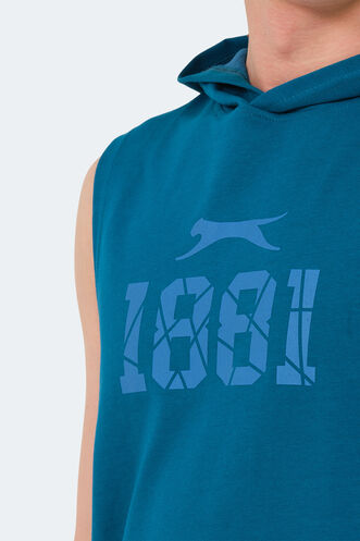 Slazenger VASILISA Erkek T-Shirt Petrol - Thumbnail