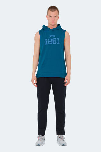 Slazenger VASILISA Erkek T-Shirt Petrol - Thumbnail
