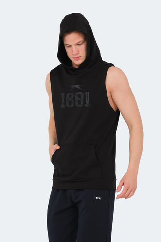 Slazenger VASILISA Erkek T-Shirt Siyah - Thumbnail