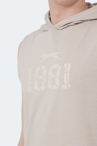 Slazenger VASILISA Erkek T-Shirt Taş Gri - Thumbnail
