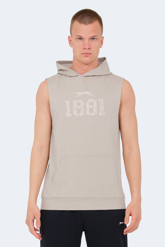 Slazenger VASILISA Erkek T-Shirt Taş Gri