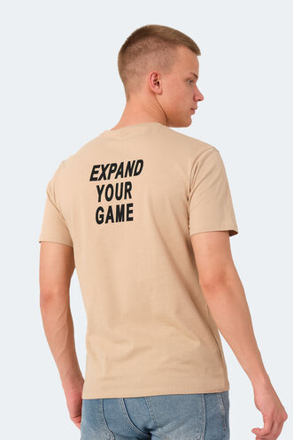 Slazenger VEDA Erkek T-Shirt Bej - Thumbnail