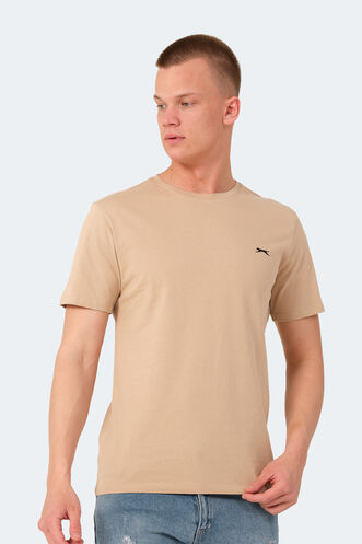 Slazenger VEDA Erkek T-Shirt Bej - Thumbnail