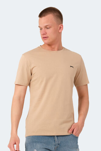 Slazenger VEDA Erkek T-Shirt Bej - Thumbnail