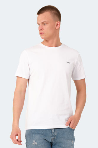 Slazenger VEDA Erkek T-Shirt Beyaz - Thumbnail