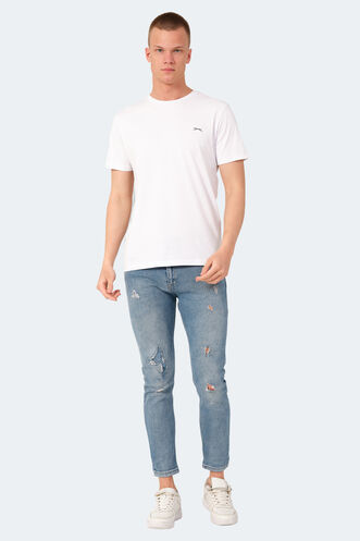 Slazenger VEDA Erkek T-Shirt Beyaz - Thumbnail