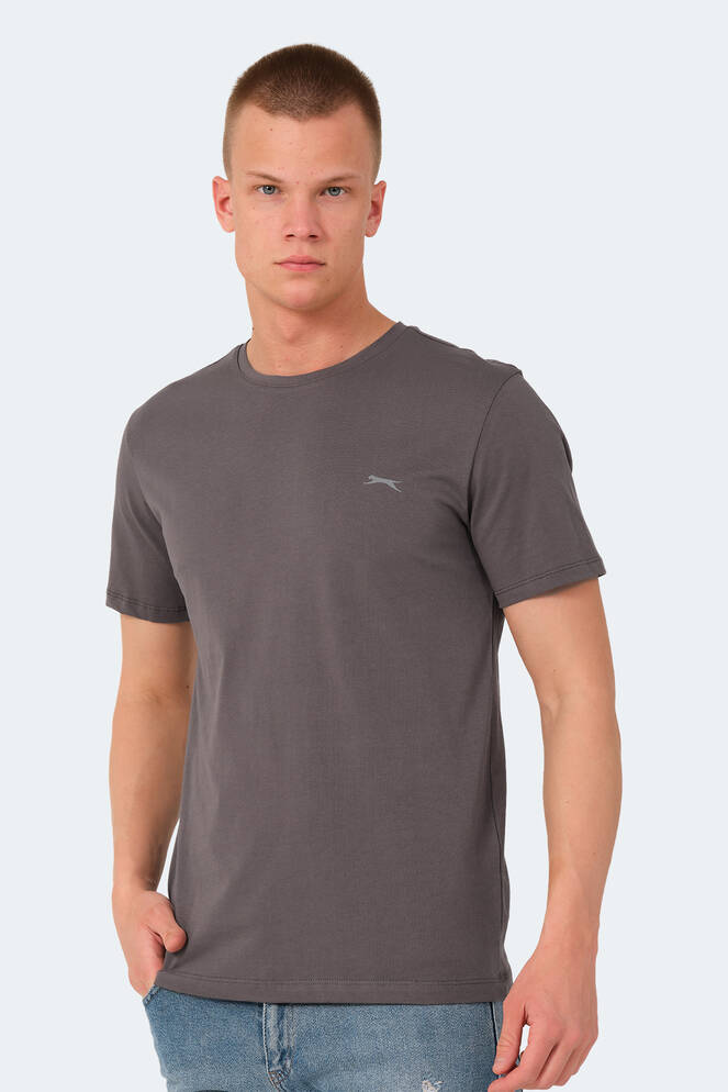 Slazenger VEDA Erkek T-Shirt Koyu Gri
