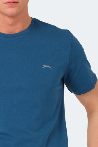 Slazenger VEDA Erkek T-Shirt Petrol - Thumbnail