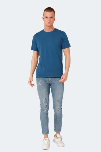 Slazenger VEDA Erkek T-Shirt Petrol - Thumbnail