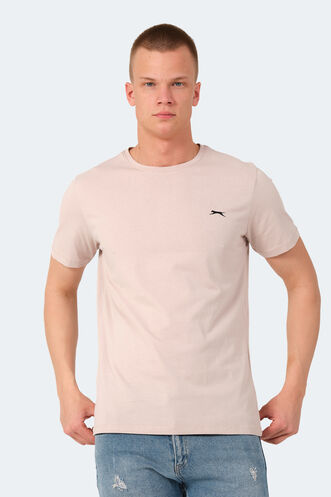 Slazenger VEDA Erkek T-Shirt Taş Gri - Thumbnail