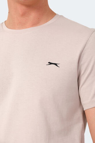 Slazenger VEDA Erkek T-Shirt Taş Gri - Thumbnail