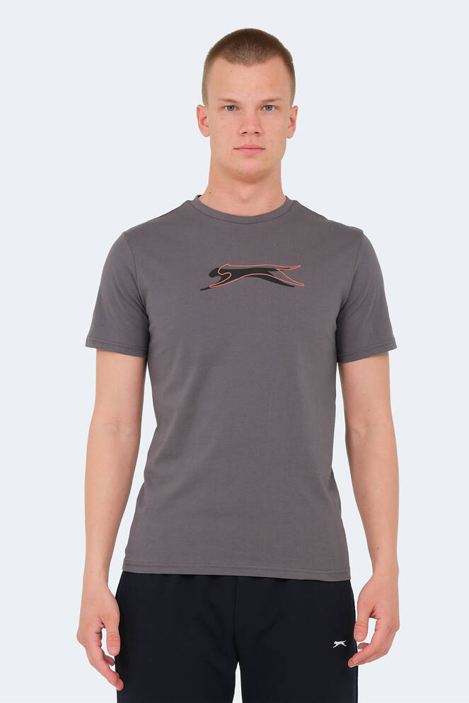 Slazenger VEDRAN KTN Erkek Koyu Gri Tişört