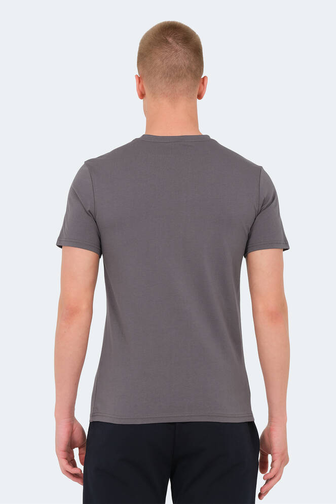 Slazenger VEDRAN KTN Erkek Koyu Gri Tişört