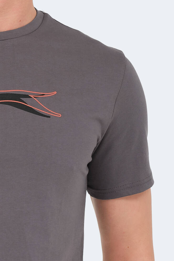 Slazenger VEDRAN KTN Erkek Koyu Gri Tişört