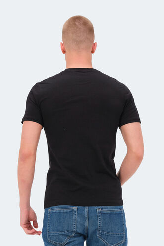 Slazenger VEDRAN Erkek T-Shirt Siyah - Thumbnail