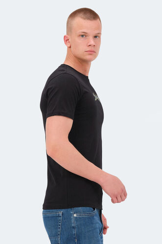 Slazenger VEDRAN Erkek T-Shirt Siyah - Thumbnail