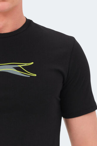 Slazenger VEDRAN Erkek T-Shirt Siyah - Thumbnail