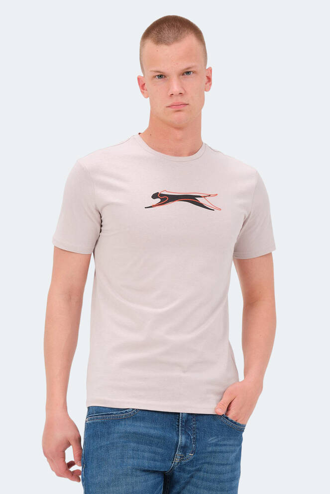 Slazenger VEDRAN KTN Erkek Taş Gri Tişört