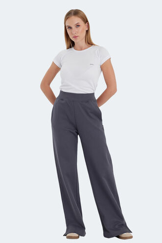 Slazenger VEGETABLE Kadın Eşofman Altı Koyu Gri - Thumbnail