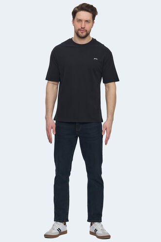 Slazenger VELLAMO Erkek Oversıze Siyah Tişört - Thumbnail