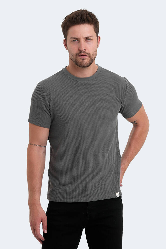 Slazenger VELVEL Erkek T-Shirt Koyu Gri