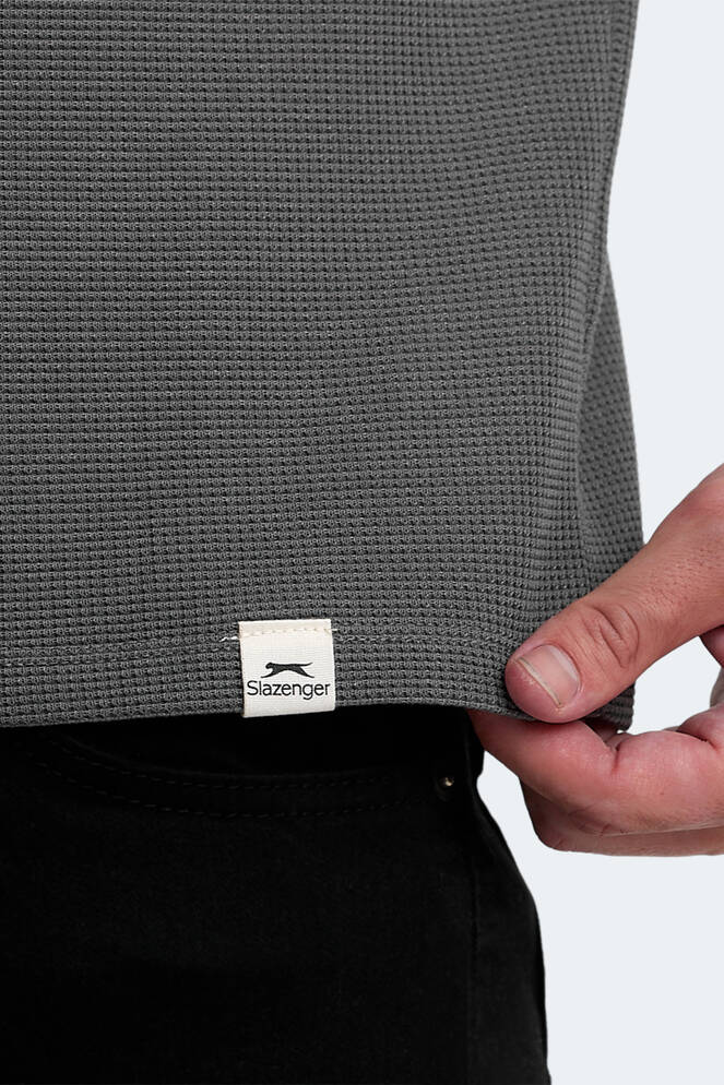 Slazenger VELVEL Erkek T-Shirt Koyu Gri