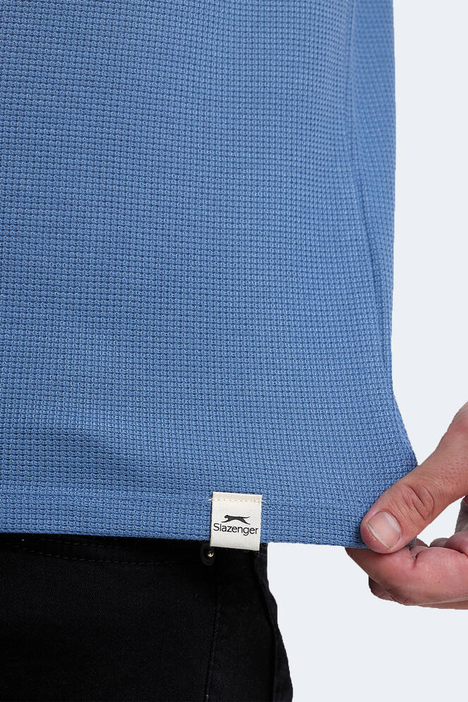 Slazenger VELVEL Erkek T-Shirt Mavi