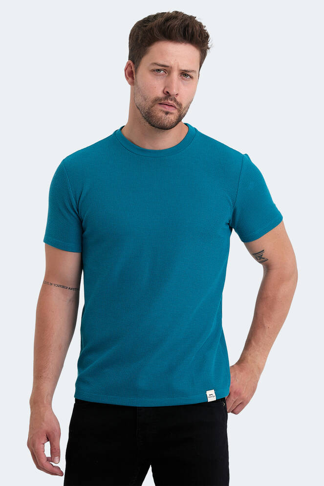 Slazenger VELVEL Erkek T-Shirt Petrol