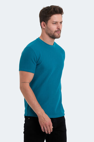 Slazenger VELVEL Erkek T-Shirt Petrol - Thumbnail