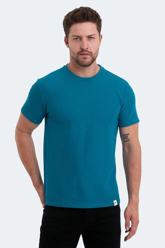 Slazenger VELVEL Erkek T-Shirt Petrol - Thumbnail