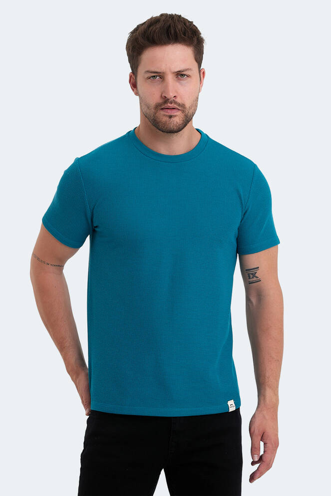 Slazenger VELVEL Erkek T-Shirt Petrol