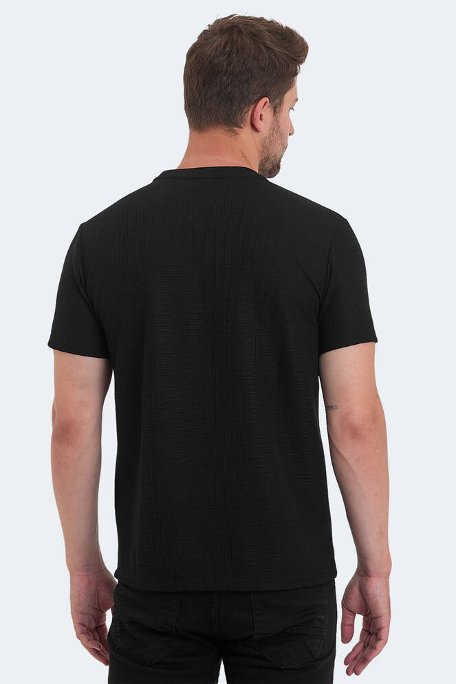 Slazenger VELVEL Erkek T-Shirt Siyah