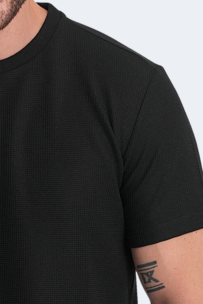 Slazenger VELVEL Erkek T-Shirt Siyah