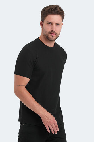 Slazenger VELVEL Erkek T-Shirt Siyah - Thumbnail
