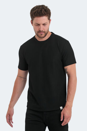 Slazenger VELVEL Erkek T-Shirt Siyah - Thumbnail