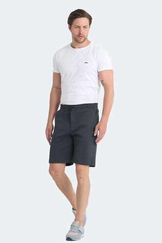 Slazenger VELVELA Erkek Şort Koyu Gri - Thumbnail