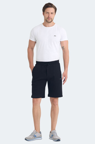 Slazenger VELVELA I Erkek Cepli Siyah Şort - Thumbnail
