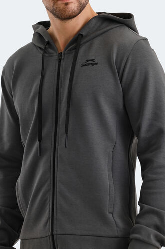 Slazenger VENDA Erkek Sweatshirt Koyu Gri - Thumbnail