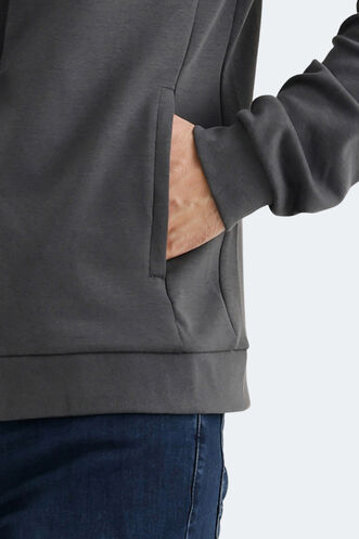 Slazenger VENDA Erkek Sweatshirt Koyu Gri - Thumbnail