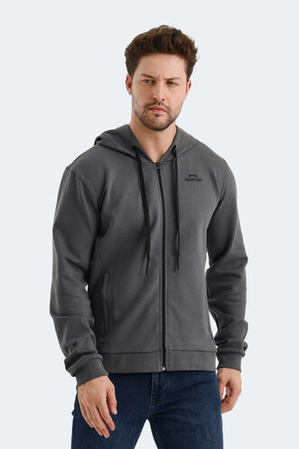 Slazenger VENDA Erkek Sweatshirt Koyu Gri - Thumbnail