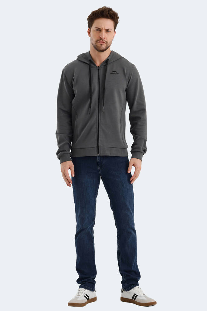 Slazenger VENDA Erkek Sweatshirt Koyu Gri