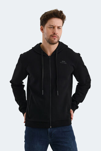 Slazenger VENDA Erkek Sweatshirt Siyah - Thumbnail