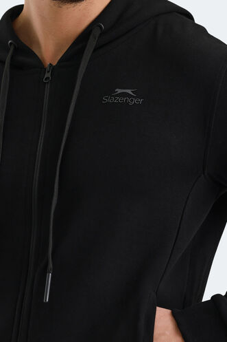 Slazenger VENDA Erkek Sweatshirt Siyah - Thumbnail