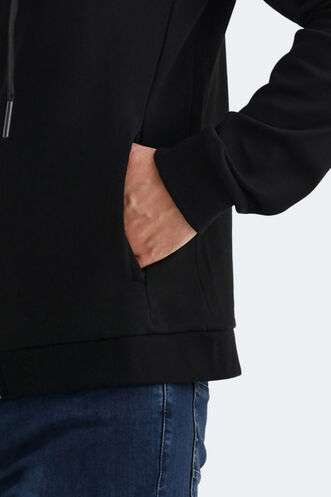 Slazenger VENDA Erkek Sweatshirt Siyah - Thumbnail