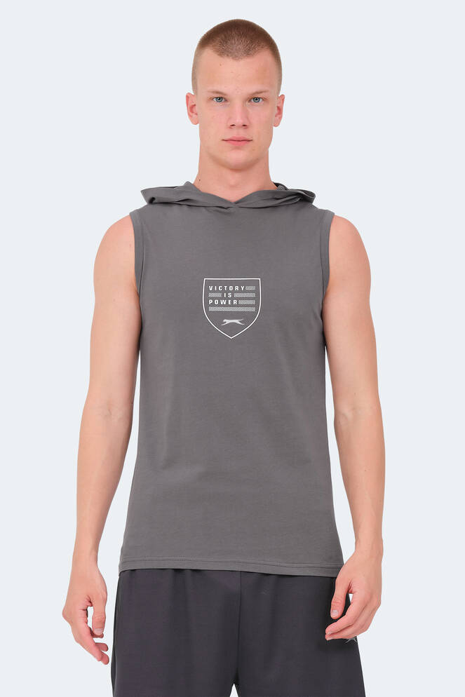 Slazenger VERSIO Erkek T-Shirt Koyu Gri