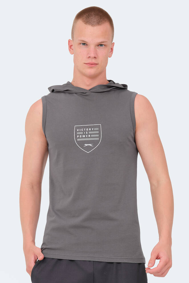 Slazenger VERSIO Erkek T-Shirt Koyu Gri