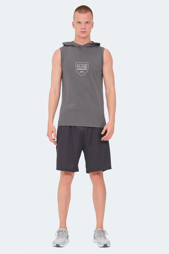 Slazenger VERSIO Erkek T-Shirt Koyu Gri - Thumbnail