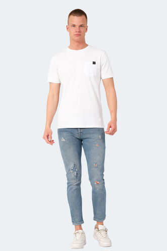 Slazenger VESELA Erkek T-Shirt Beyaz - Thumbnail